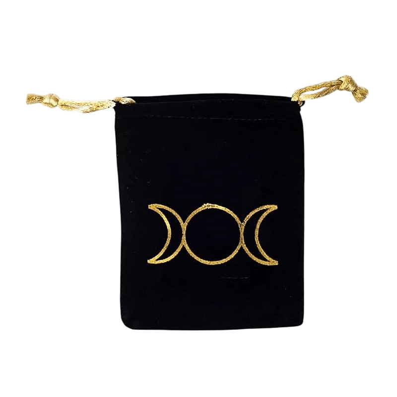 WALBET BAG TRIPLE MOON SCREEN PRINTING (BLACK & GOLD)